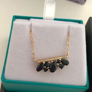 Elegant Gold and Black Necklace